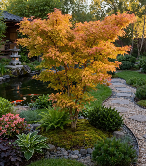 Pourquoi l'érable du Japon Orange Dream est-il un incontournable des jardins japonais ?