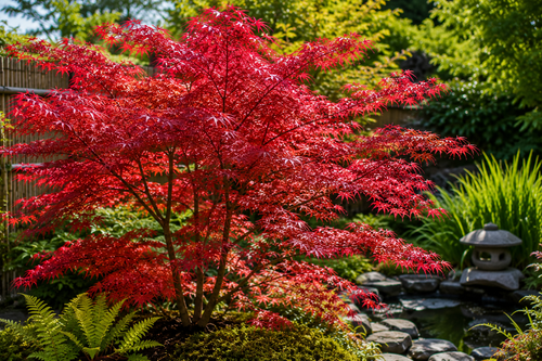 Érable du Japon Deshojo : le feuillage rouge vif du printemps